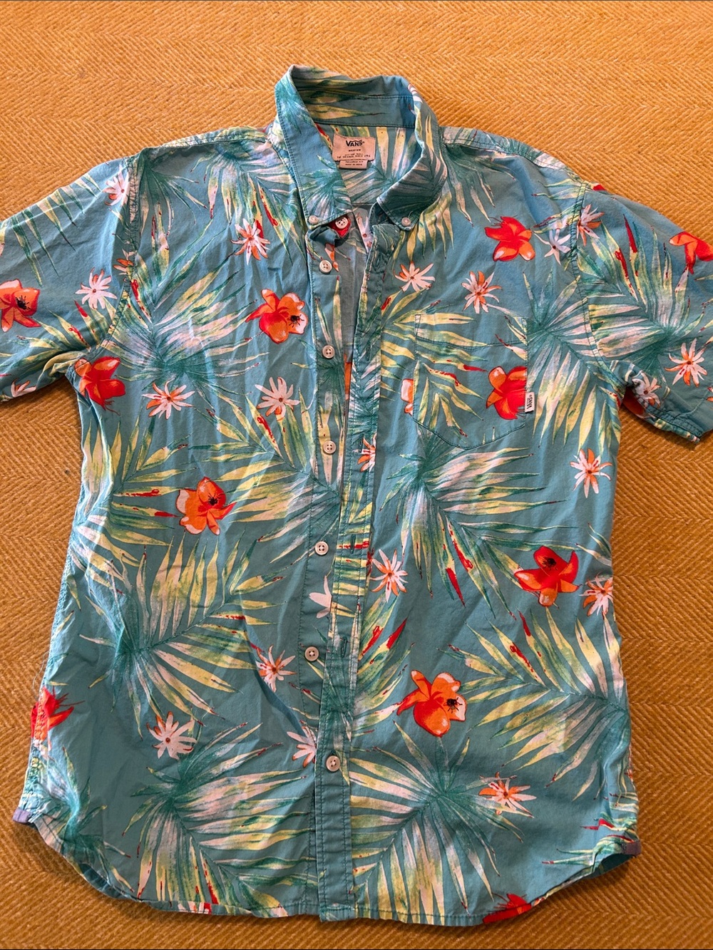 Vans "Daintree" Tropical Short-Sleeve Button-Up Shirt